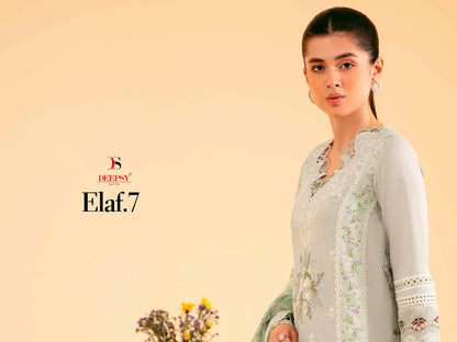 Elaf 7 Deepsy Cotton Pakistani Patch Work Suits Wholesale