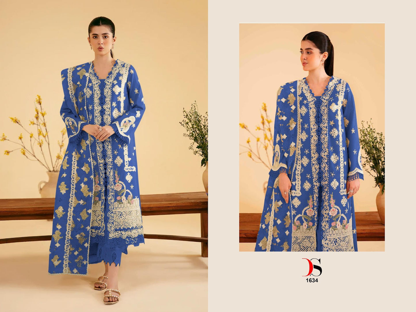 Elaf 7 Deepsy Cotton Pakistani Patch Work Suits Wholesale