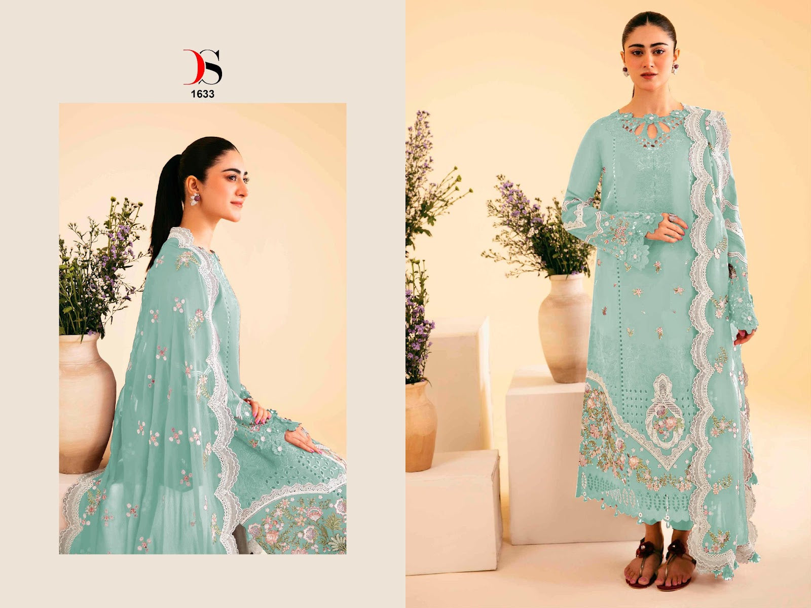 Elaf 7 Deepsy Cotton Pakistani Patch Work Suits Wholesale