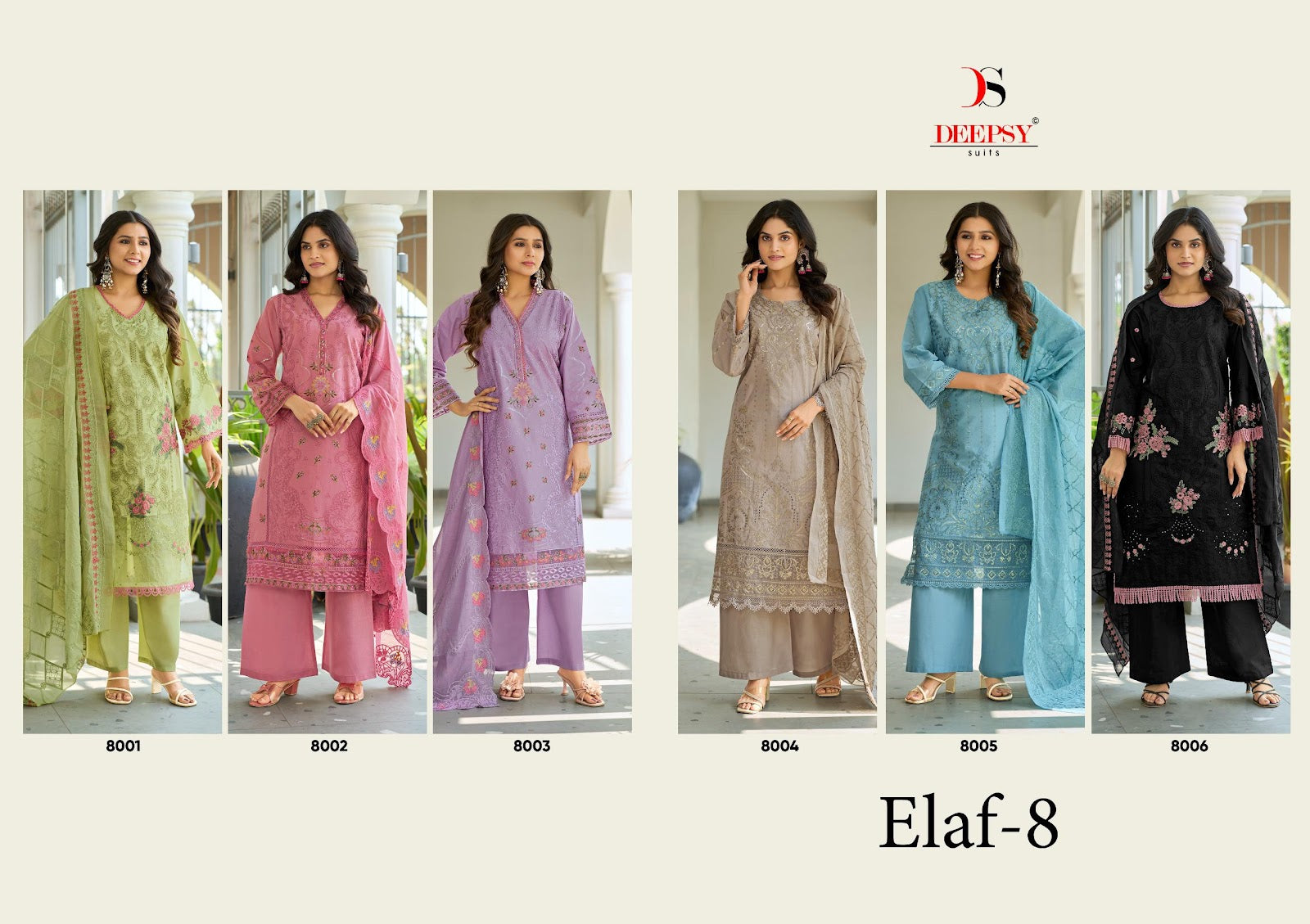 Elaf 8 Deepsy Cotton Pakistani Patch Work Suits Exporter Ahmedabad