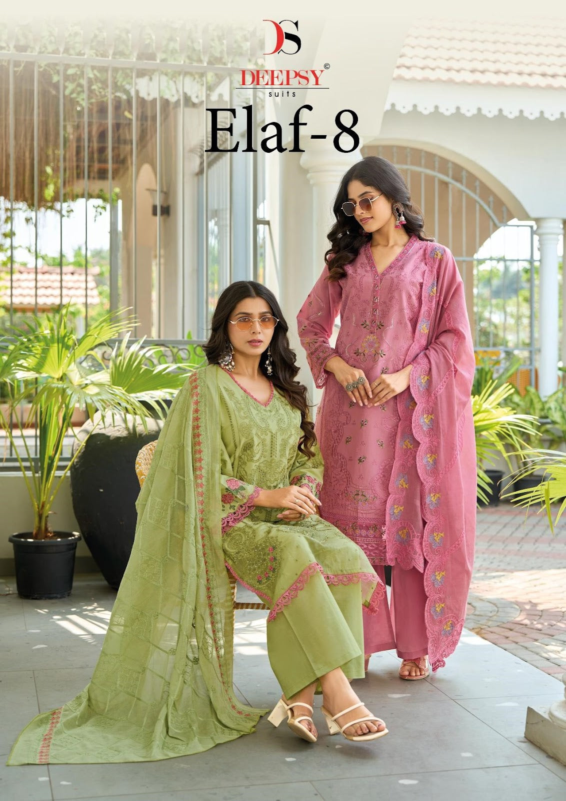 Elaf 8 Deepsy Cotton Pakistani Patch Work Suits Exporter Ahmedabad