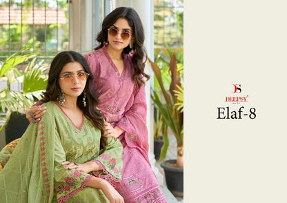 Elaf 8 Deepsy Cotton Pakistani Patch Work Suits Exporter Ahmedabad