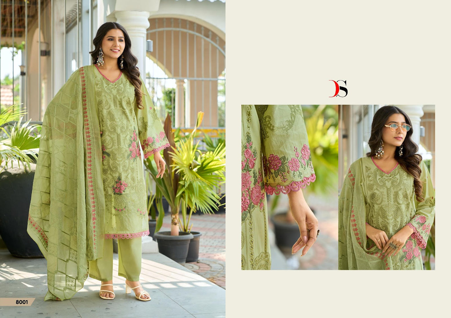 Elaf 8 Deepsy Cotton Pakistani Patch Work Suits Exporter Ahmedabad