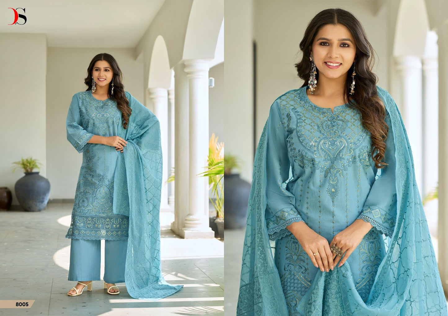Elaf 8 Deepsy Cotton Pakistani Patch Work Suits Exporter Ahmedabad