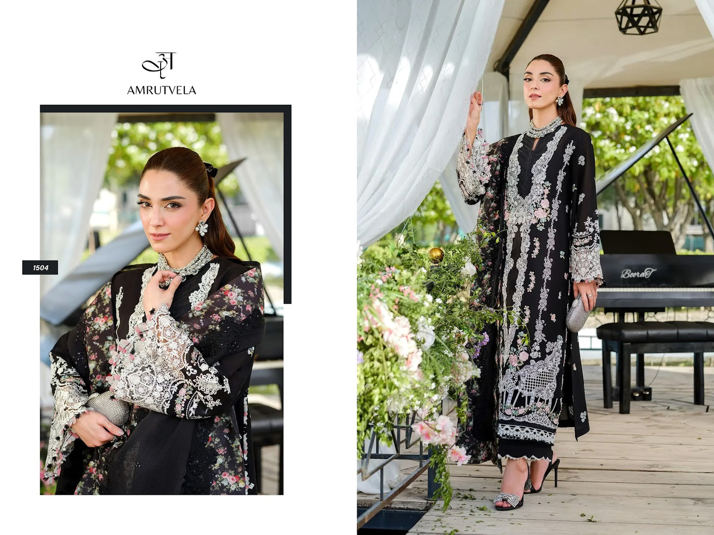 Elaf Amrutvela Cotton Pakistani Patch Work Suits Wholesale