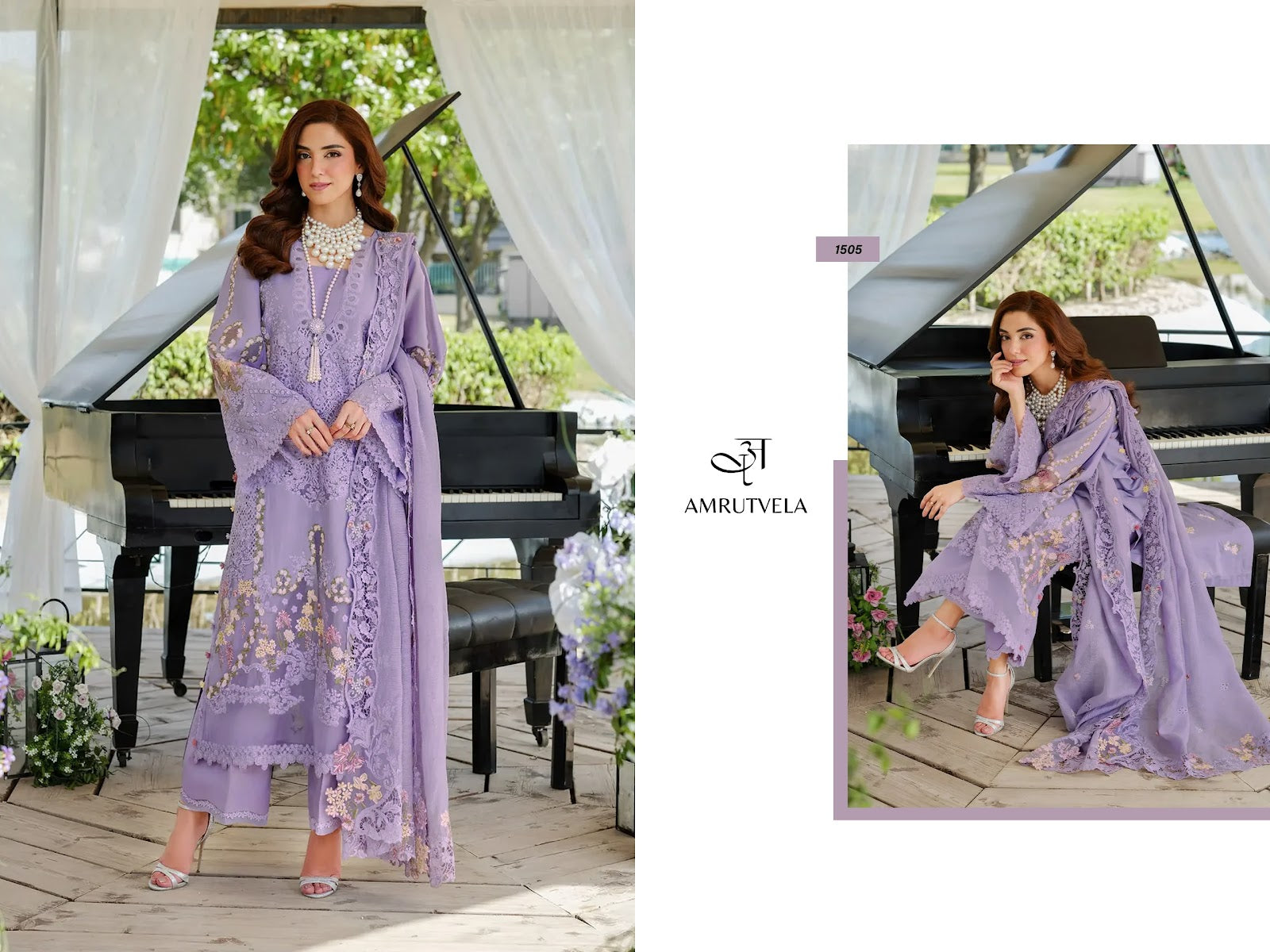 Elaf Amrutvela Cotton Pakistani Patch Work Suits Wholesale
