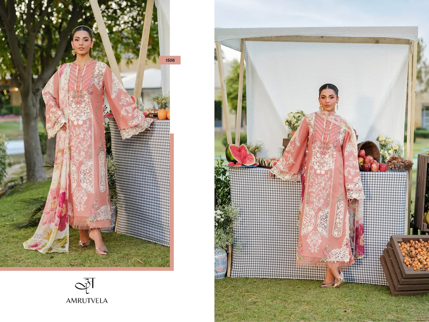 Elaf Amrutvela Cotton Pakistani Patch Work Suits Wholesale