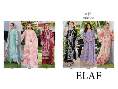 Elaf Amrutvela Cotton Pakistani Patch Work Suits Wholesale