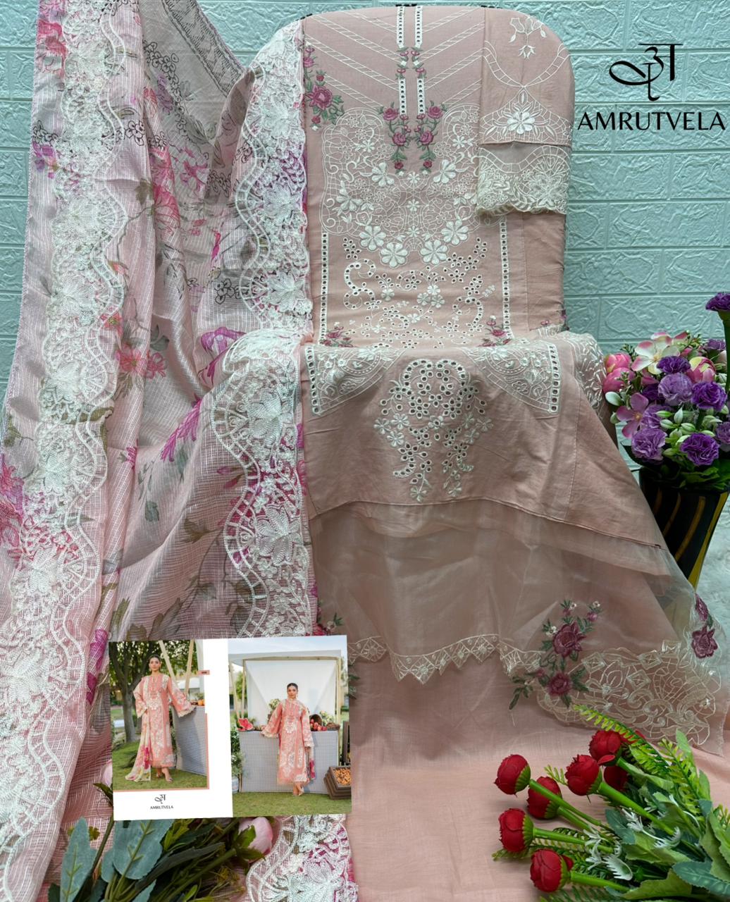 Elaf Amrutvela Cotton Pakistani Patch Work Suits Wholesale