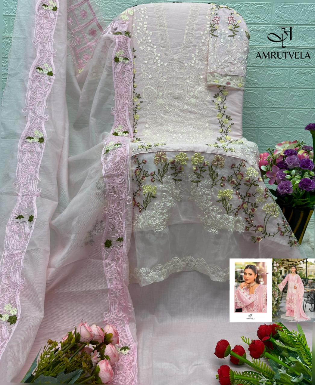 Elaf Amrutvela Cotton Pakistani Patch Work Suits Wholesale