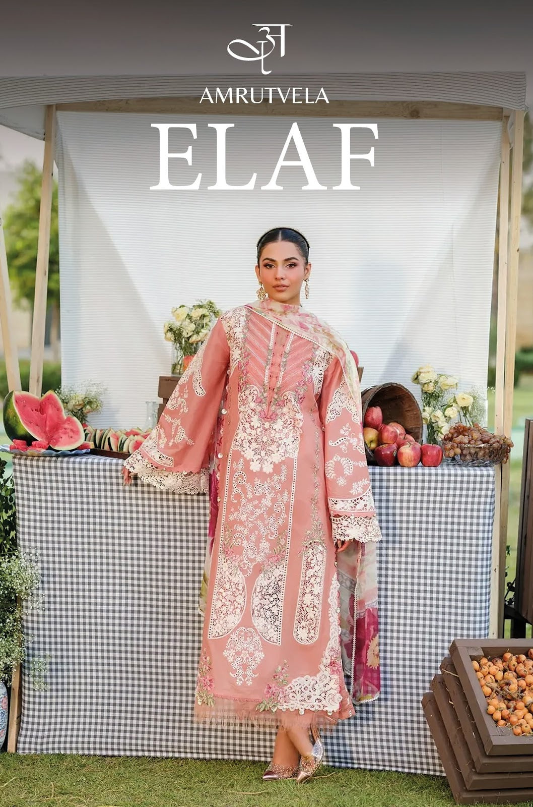 Elaf Amrutvela Cotton Pakistani Patch Work Suits Wholesale