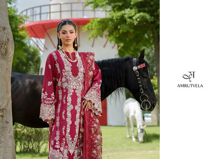 Elaf Amrutvela Cotton Pakistani Patch Work Suits Wholesale