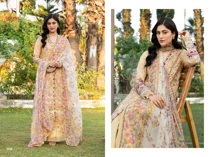 Elaf Chikankari 2 Deepsy Cotton Pakistani Patch Work Suits Supplier India