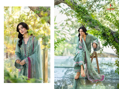 Elaf Chikankari 2 Deepsy Cotton Pakistani Patch Work Suits Supplier India