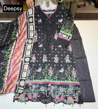 Elaf Chikankari Deepsy Cotton Pakistani Readymade Suits Exporter Ahmedabad