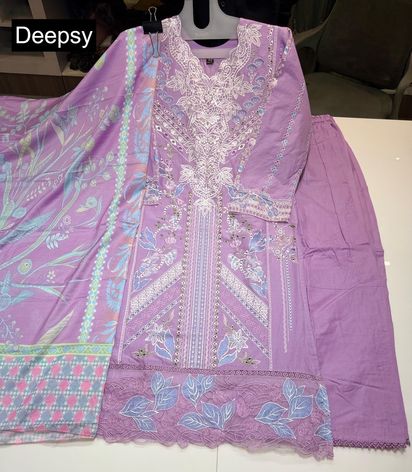 Elaf Chikankari Deepsy Cotton Pakistani Readymade Suits Exporter Ahmedabad