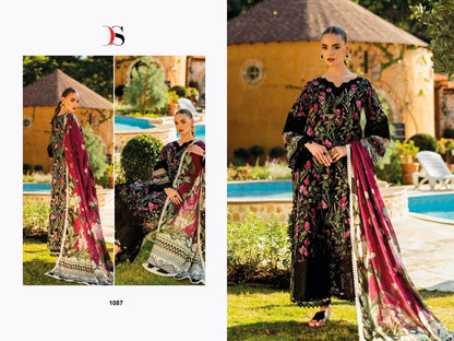 Elaf Chikankari Premium Lawn 26 Deepsy Pakistani Patch Work Suits Wholesaler Gujarat