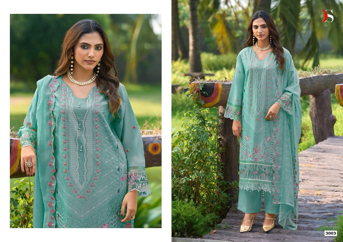 Elaf Exclusive 3 Deepsy Lawn Pakistani Patch Work Suits Supplier Gujarat