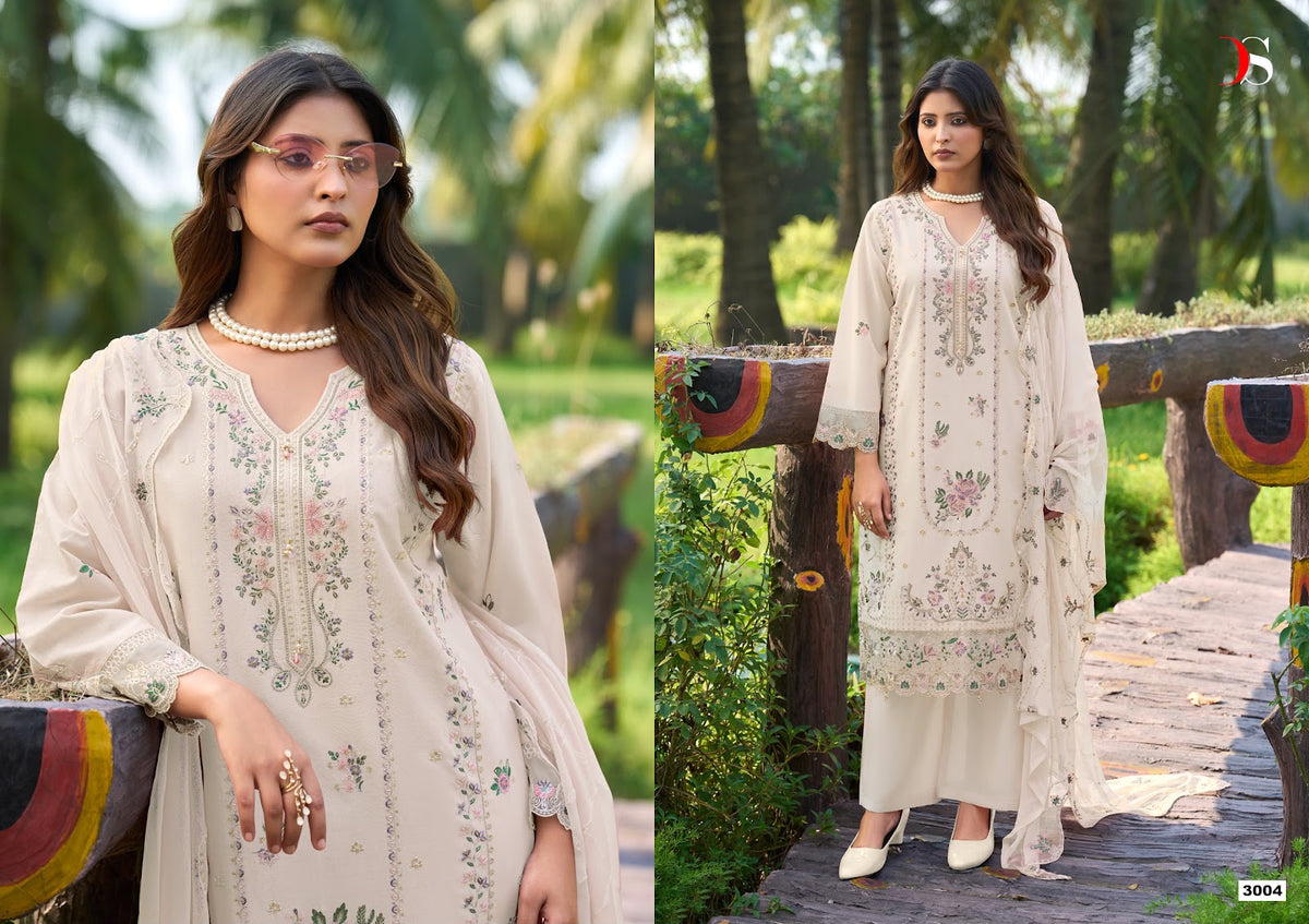 Elaf Exclusive 3 Deepsy Lawn Pakistani Patch Work Suits Supplier Gujarat