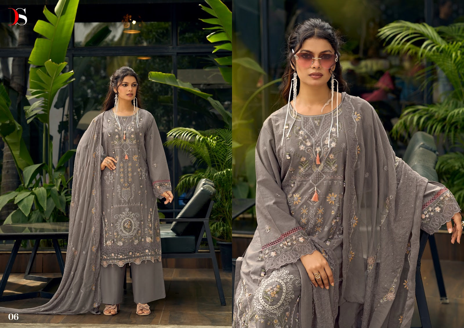 Elaf Exclusive Deepsy Lawn Pakistani Patch Work Suits Exporter