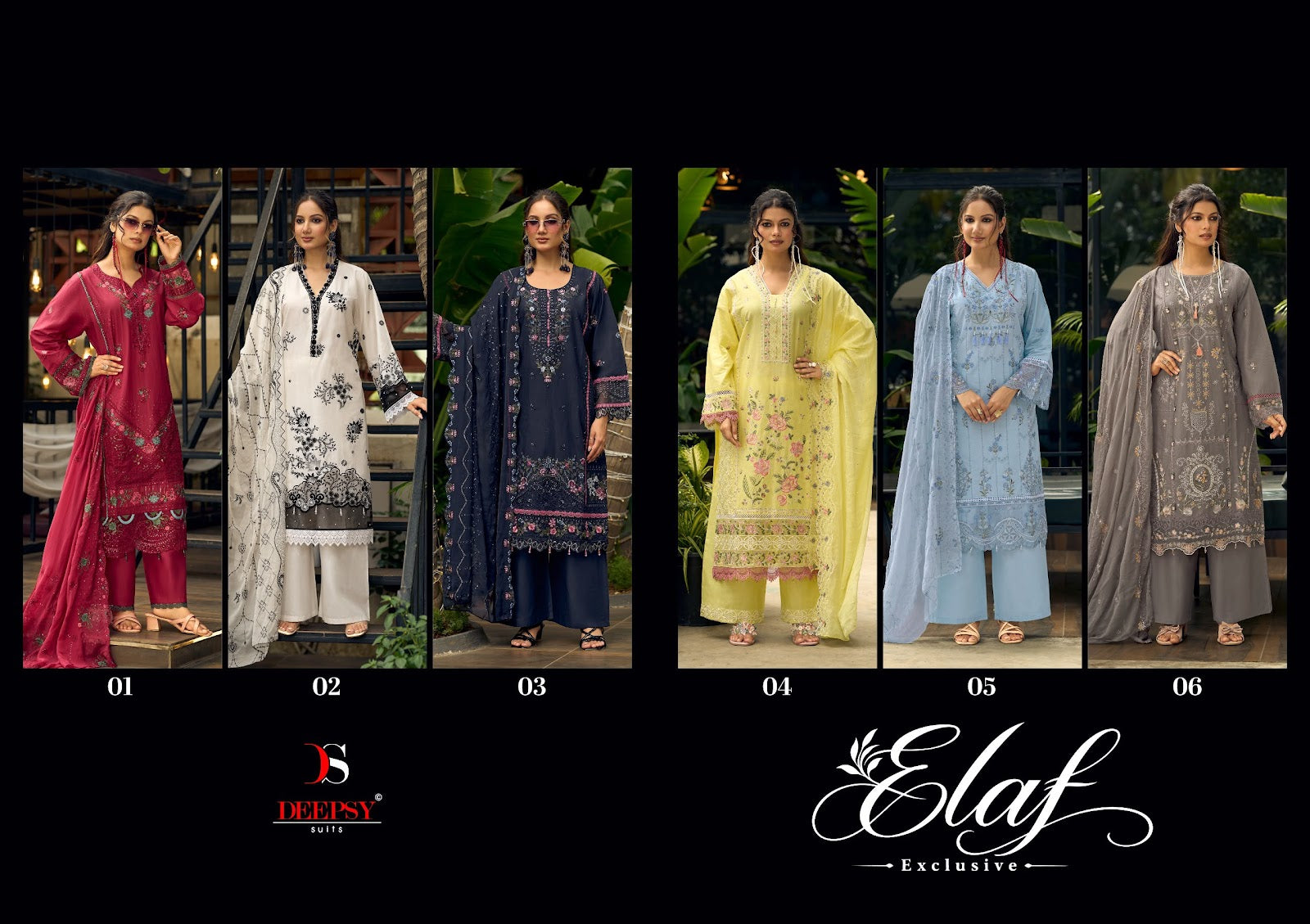 Elaf Exclusive Deepsy Lawn Pakistani Patch Work Suits Exporter