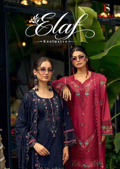 Elaf Exclusive Deepsy Lawn Pakistani Patch Work Suits Exporter