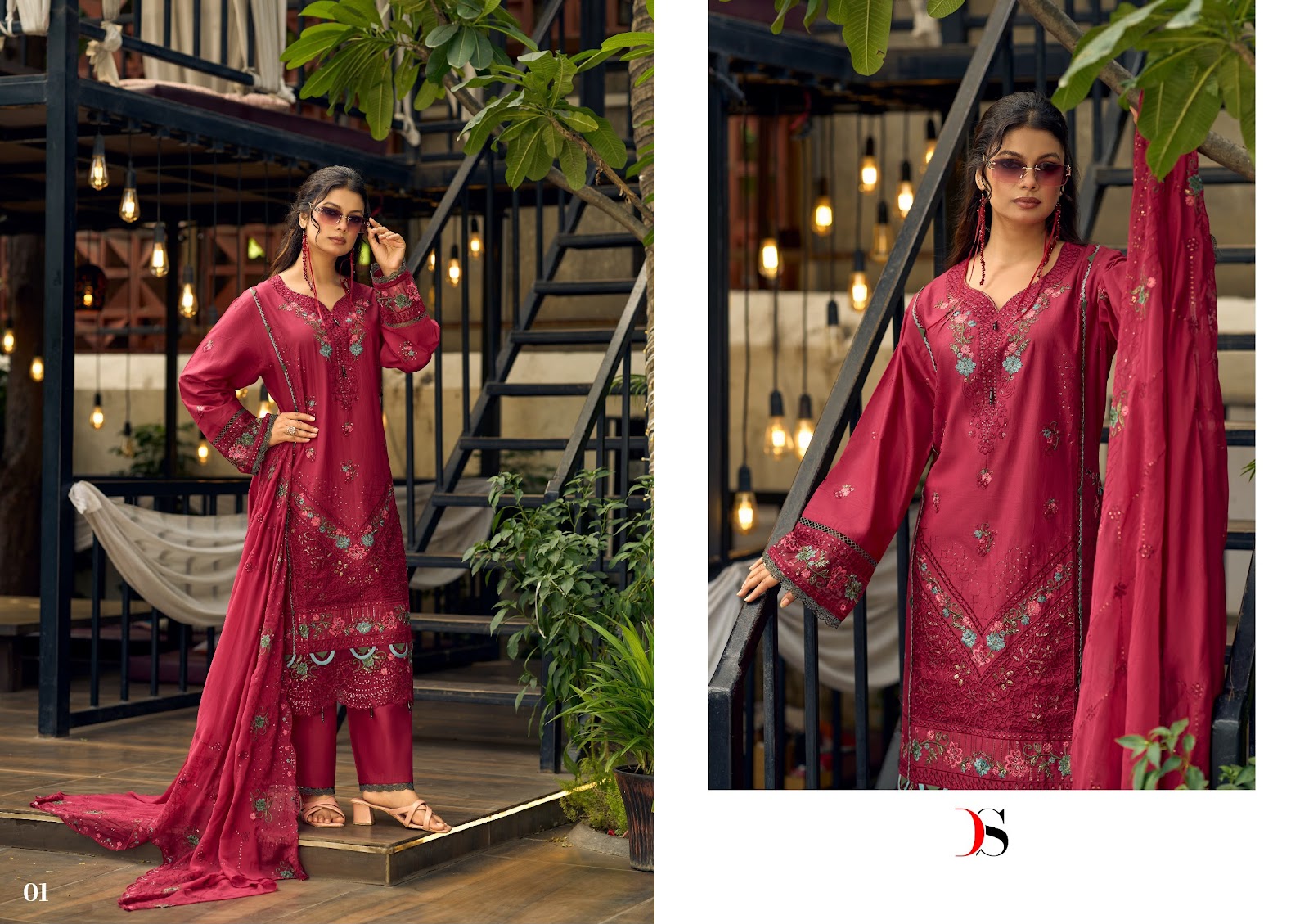 Elaf Exclusive Deepsy Lawn Pakistani Patch Work Suits Exporter