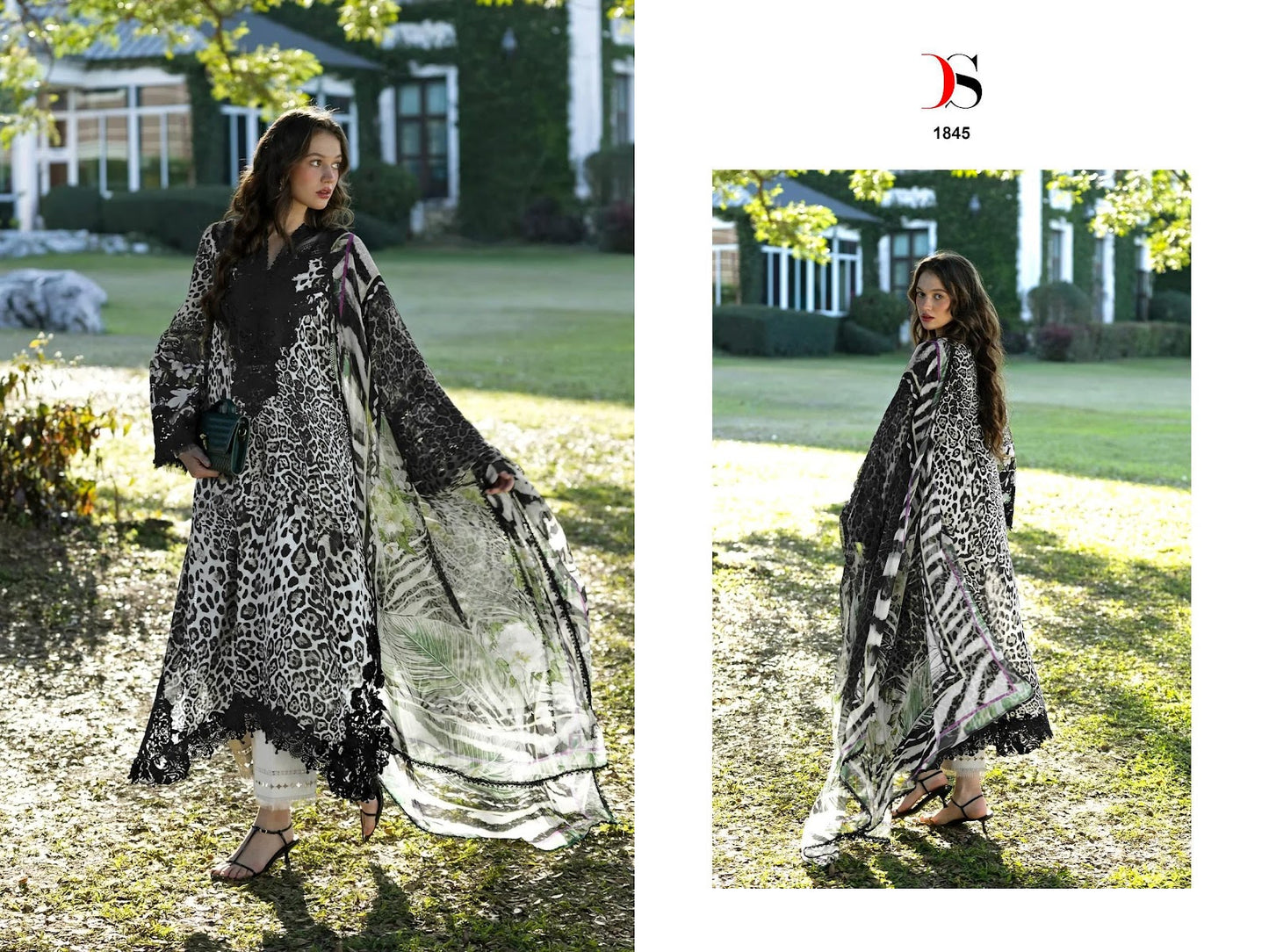 Elaf Hit Design 1845 Deepsy Cotton Pakistani Patch Work Suits Manufacturer Ahmedabad