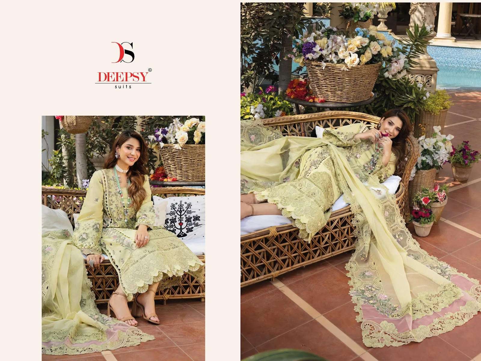 Elaf Luxury Lawn 2025 Deepsy Cotton Pakistani Patch Work Suits Supplier