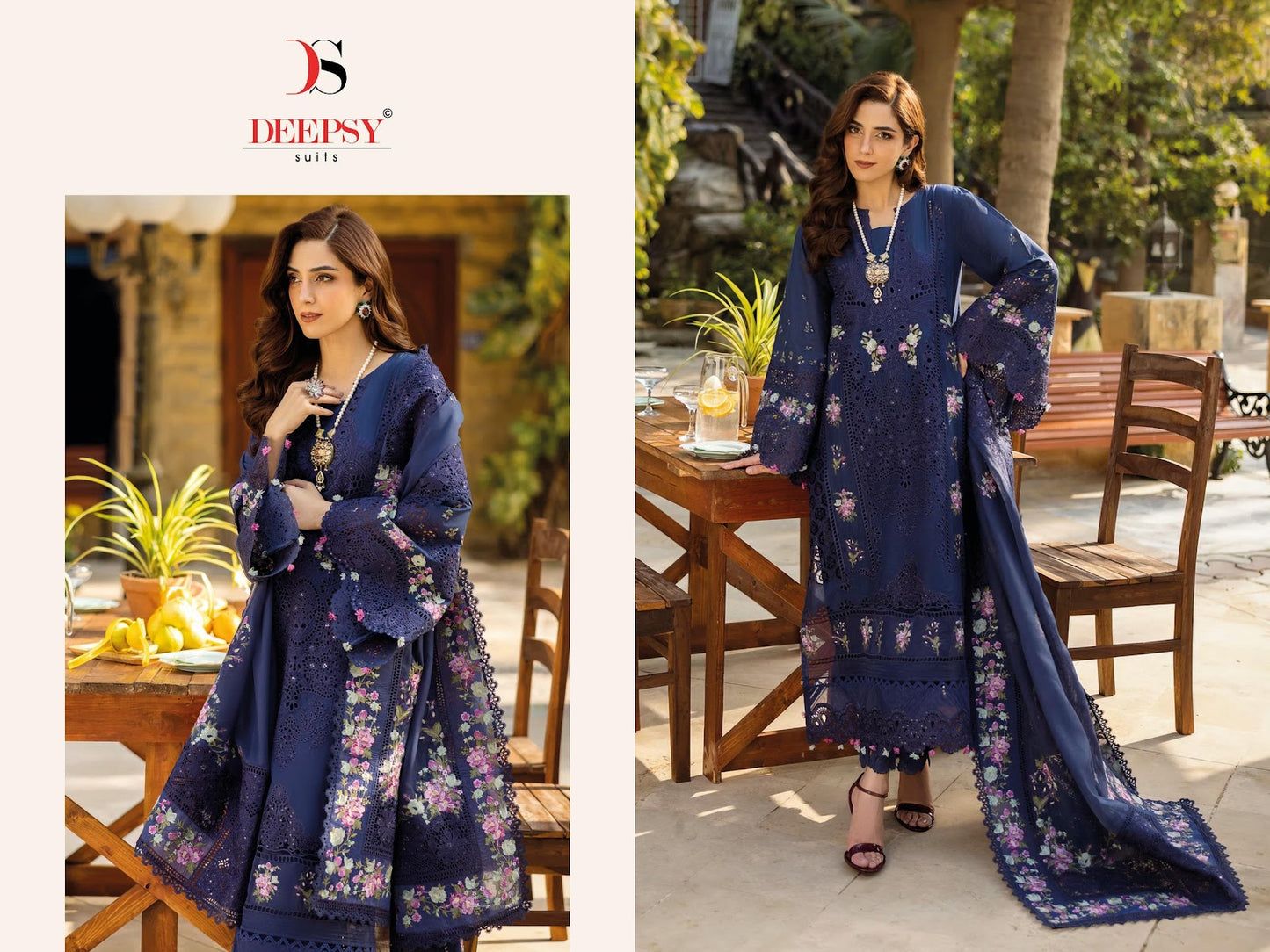 Elaf Luxury Lawn 2025 Deepsy Cotton Pakistani Patch Work Suits Supplier