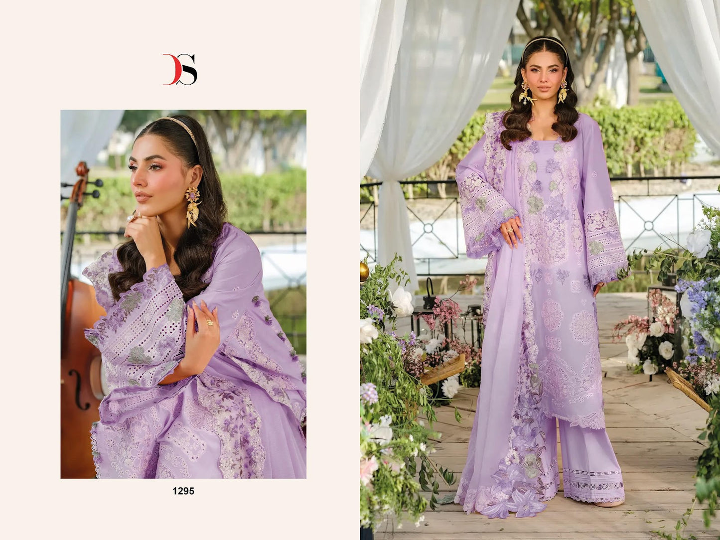 Elaf Luxury Lawn 25-2 Deepsy Pure Cotton Pakistani Salwar Suits Wholesale Rate