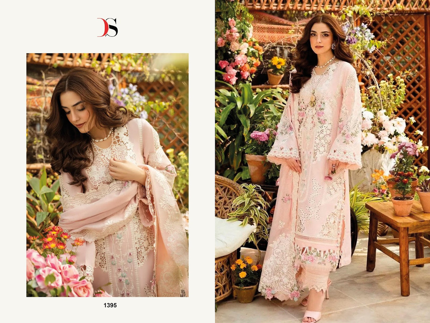 Elaf Luxury Lawn 25-3 Deepsy Cotton Pakistani Salwar Suits Wholesale