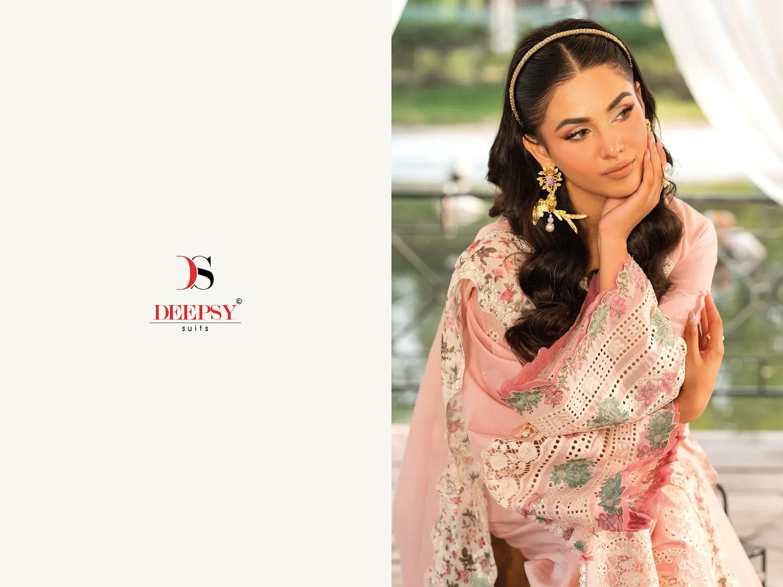 Elaf Luxury Lawn 25-3 Deepsy Cotton Pakistani Salwar Suits Wholesale