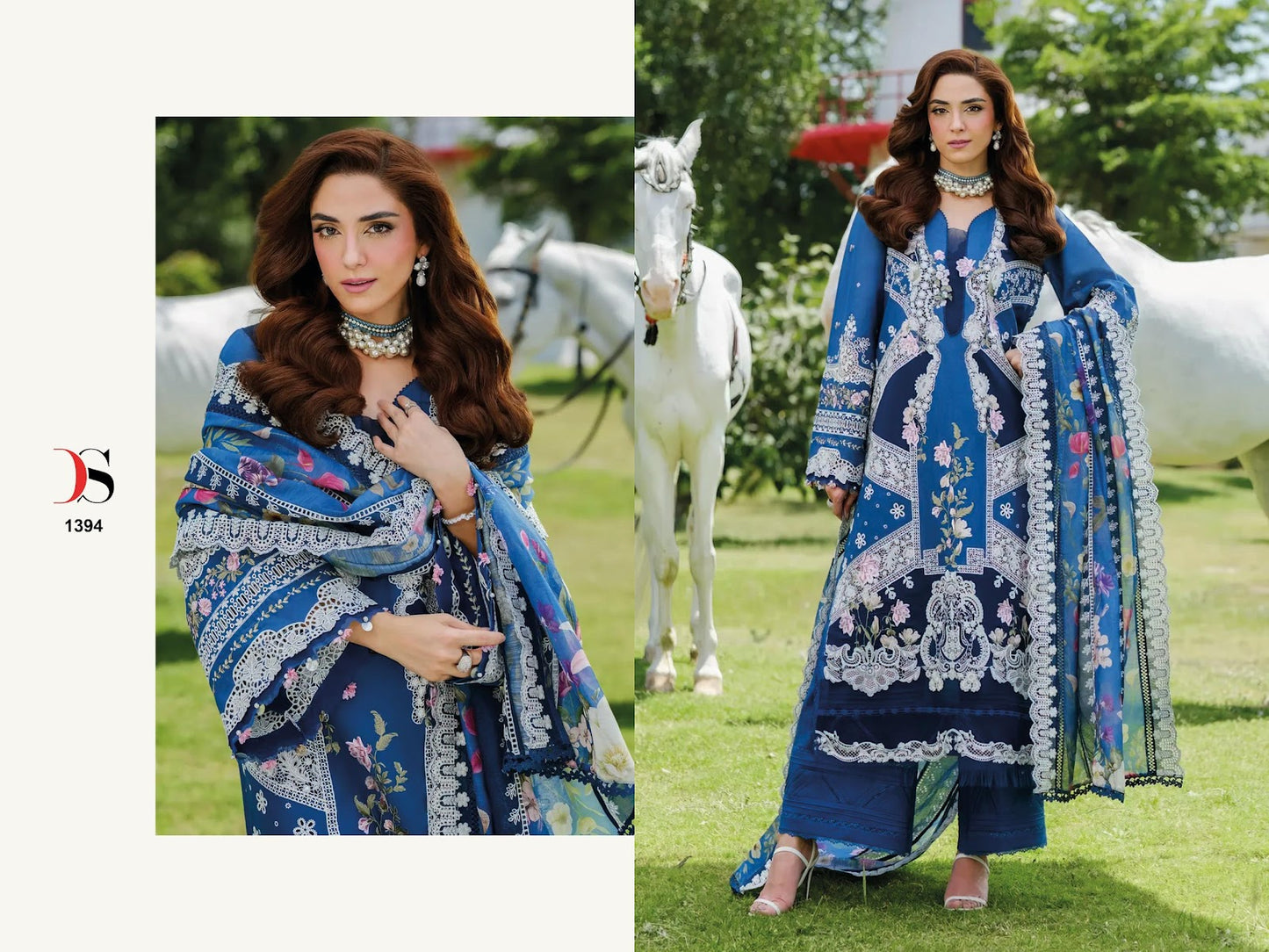 Elaf Luxury Lawn 25-3 Deepsy Cotton Pakistani Salwar Suits Wholesale