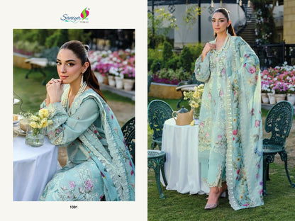Elaf Nx Luxury Lawn 25-3 Saniya Trendz Cotton Pakistani Salwar Suits Manufacturer