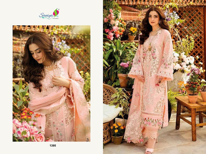 Elaf Nx Luxury Lawn 25-3 Saniya Trendz Cotton Pakistani Salwar Suits Manufacturer