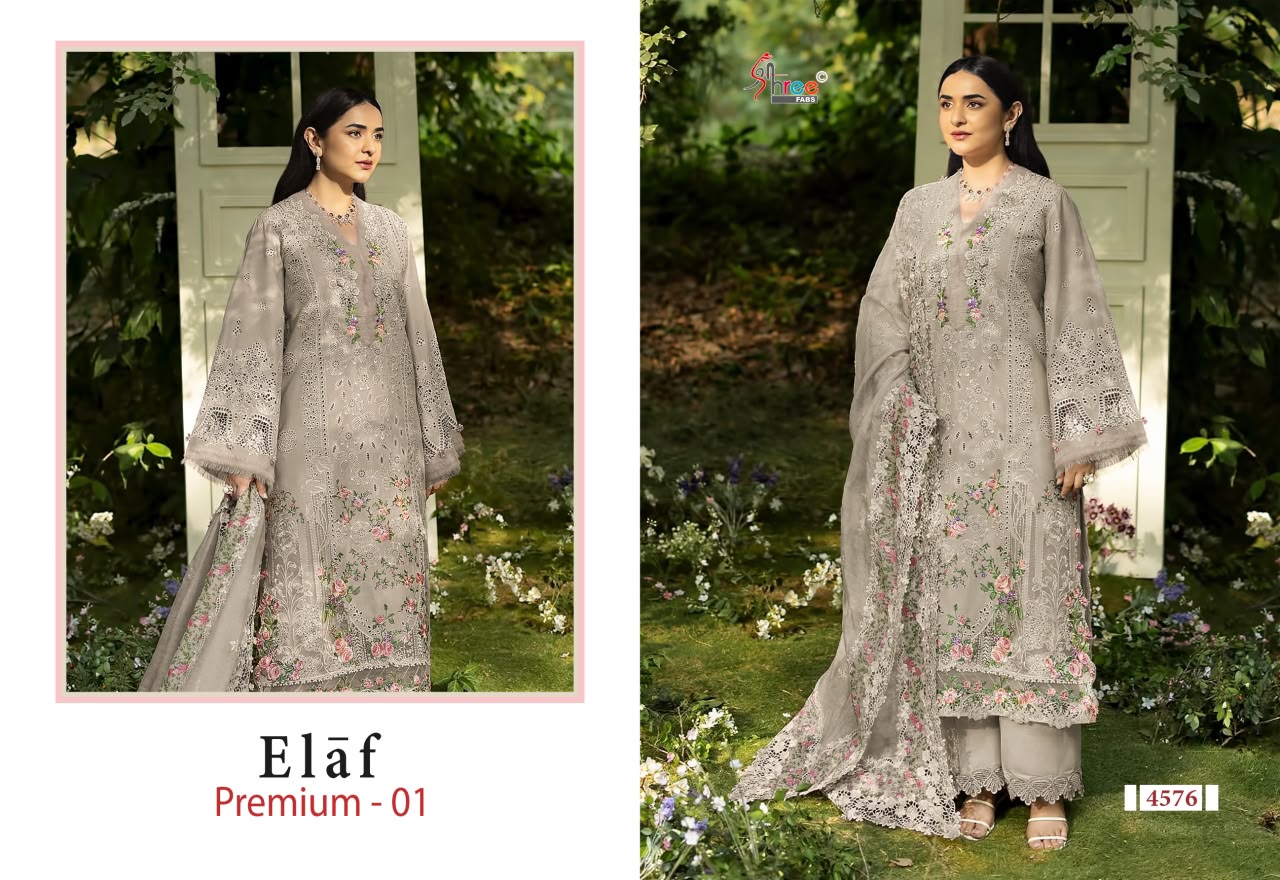 Elaf Premium 01 Shree Fabs Cotton Pakistani Salwar Suits Manufacturer India