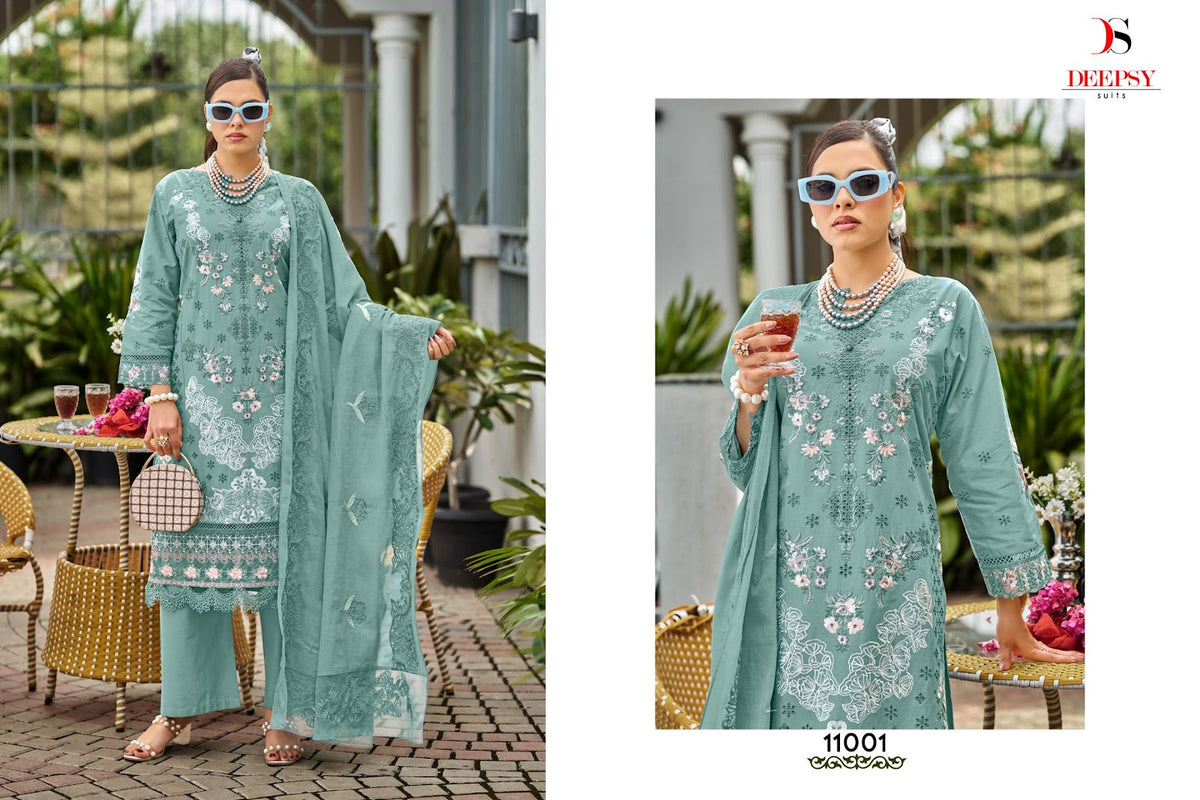 Elaf Premium 11 Deepsy Cotton Pakistani Patch Work Suits Wholesaler Gujarat