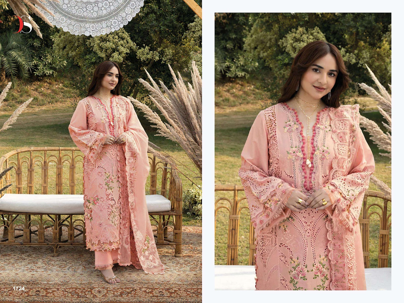 Elaf Premium 2 Deepsy Cotton Pakistani Patch Work Suits Wholesaler Gujarat