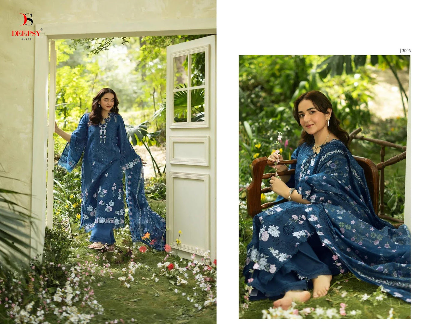 Elaf Premium 7 Deepsy Cotton Pakistani Patch Work Suits Exporter India
