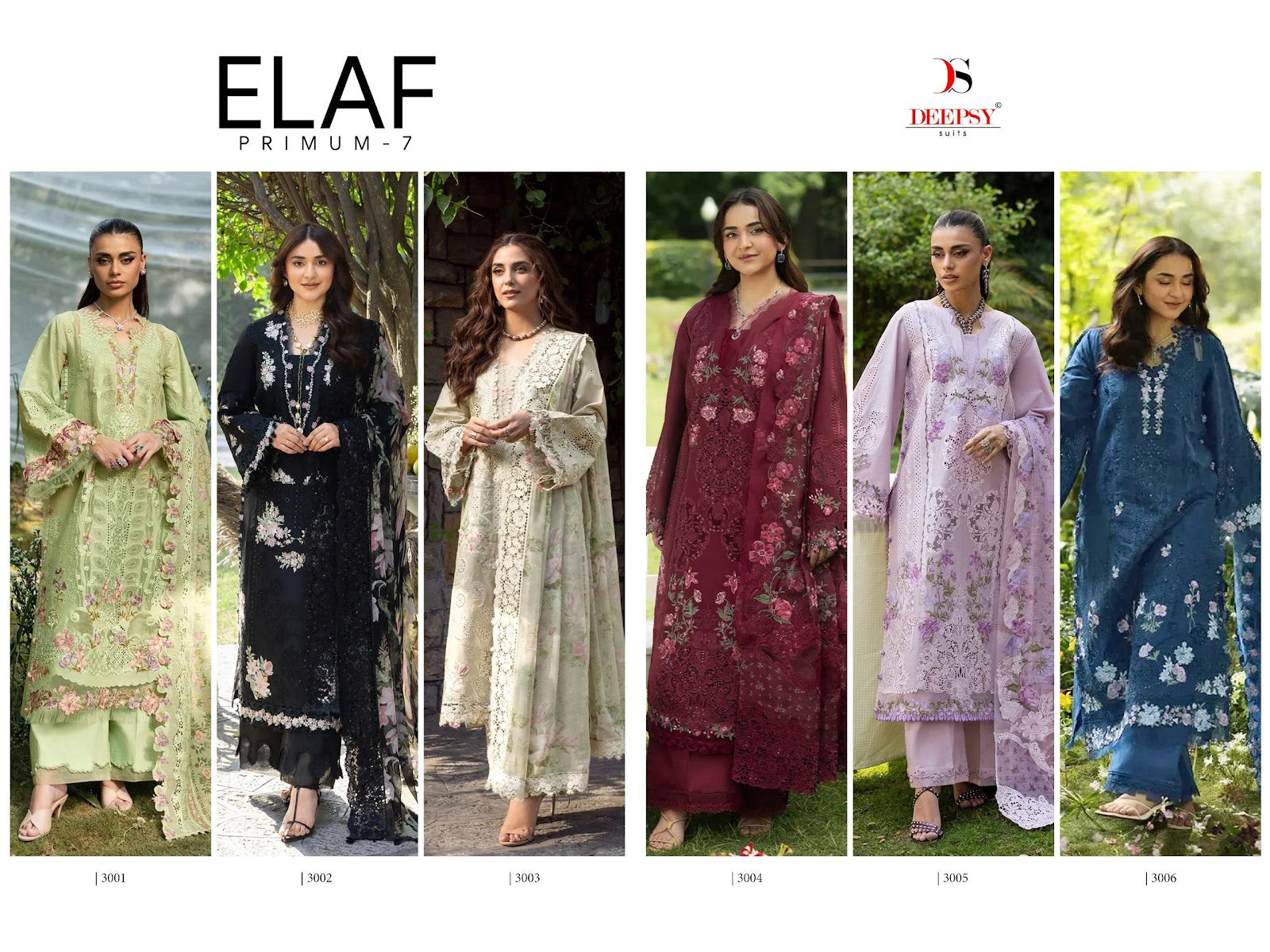 Elaf Premium 7 Deepsy Cotton Pakistani Patch Work Suits Exporter India
