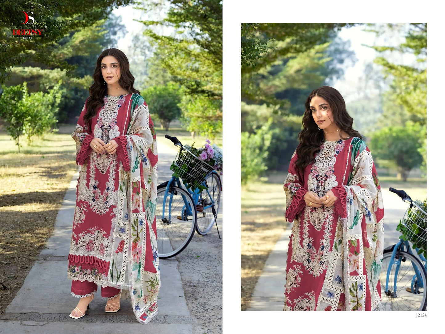 Elaf Premium 8 Deepsy Cotton Pakistani Patch Work Suits Wholesaler Ahmedabad