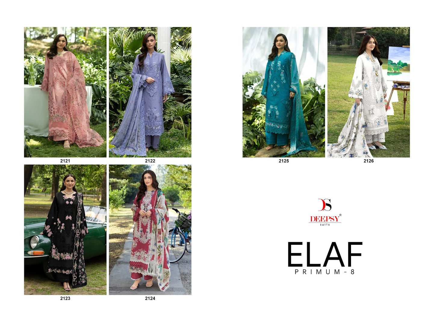 Elaf Premium 8 Deepsy Cotton Pakistani Patch Work Suits Wholesaler Ahmedabad