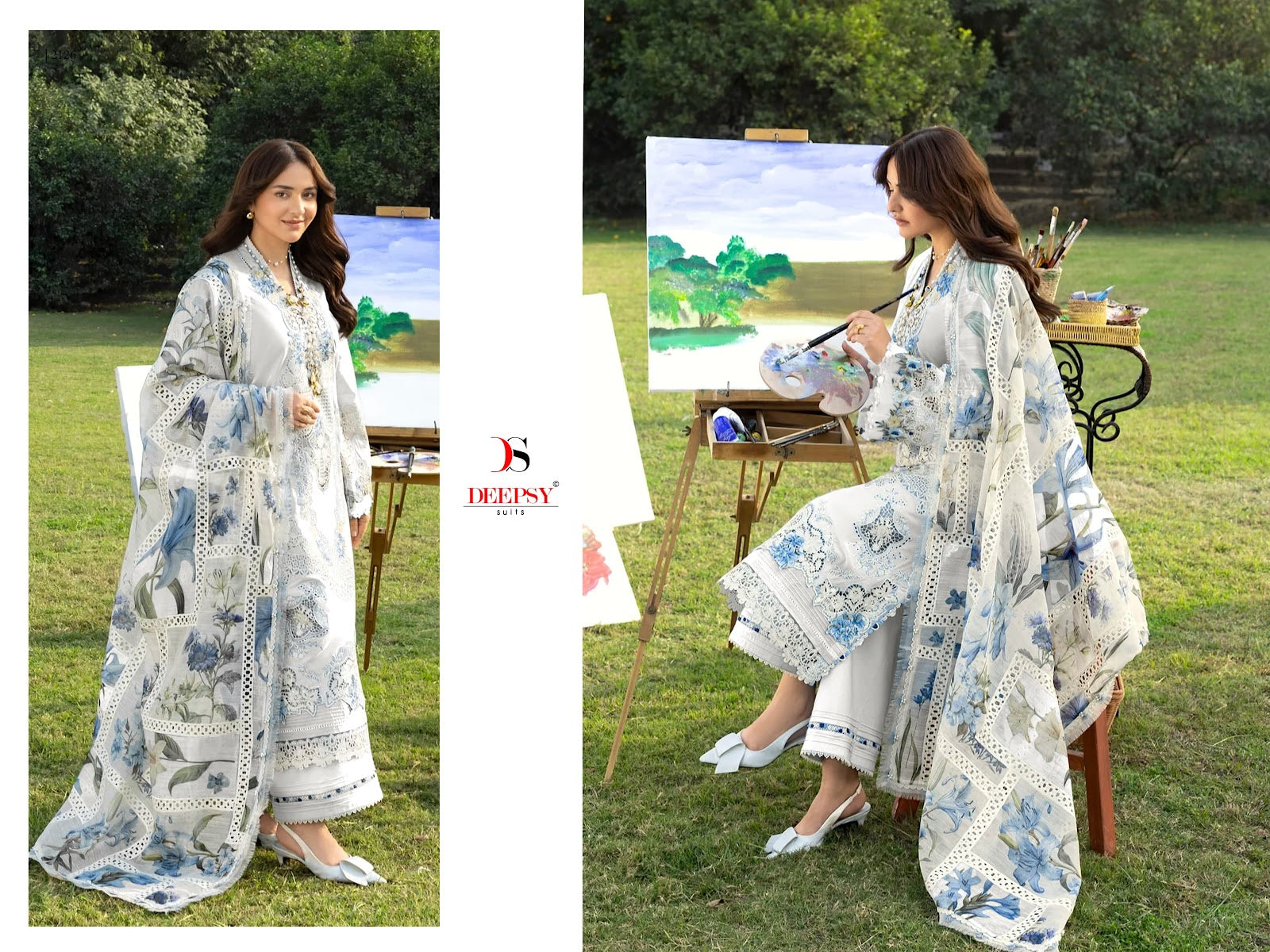 Elaf Premium 8 Deepsy Cotton Pakistani Patch Work Suits Wholesaler Ahmedabad