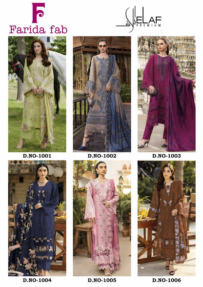 Elaf Premium Farida Fab Lawn Cotton Karachi Salwar Suits Wholesaler