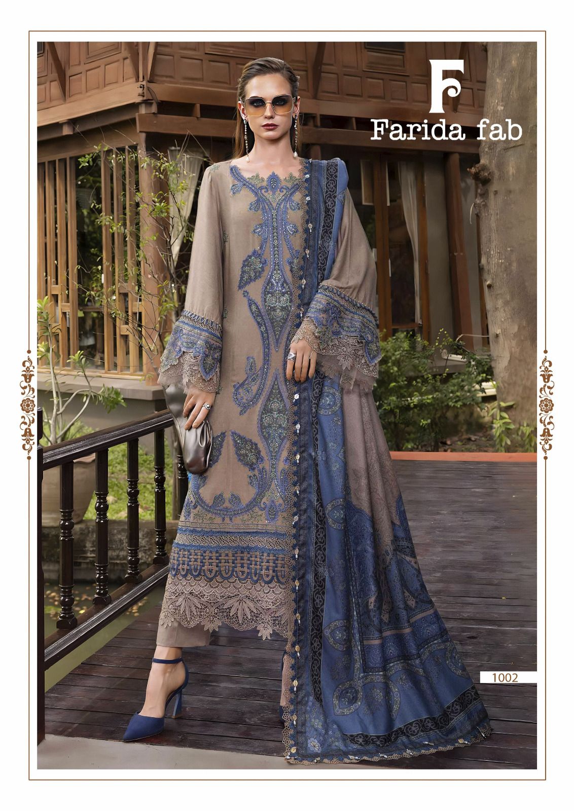 Elaf Premium Farida Fab Lawn Cotton Karachi Salwar Suits Wholesaler