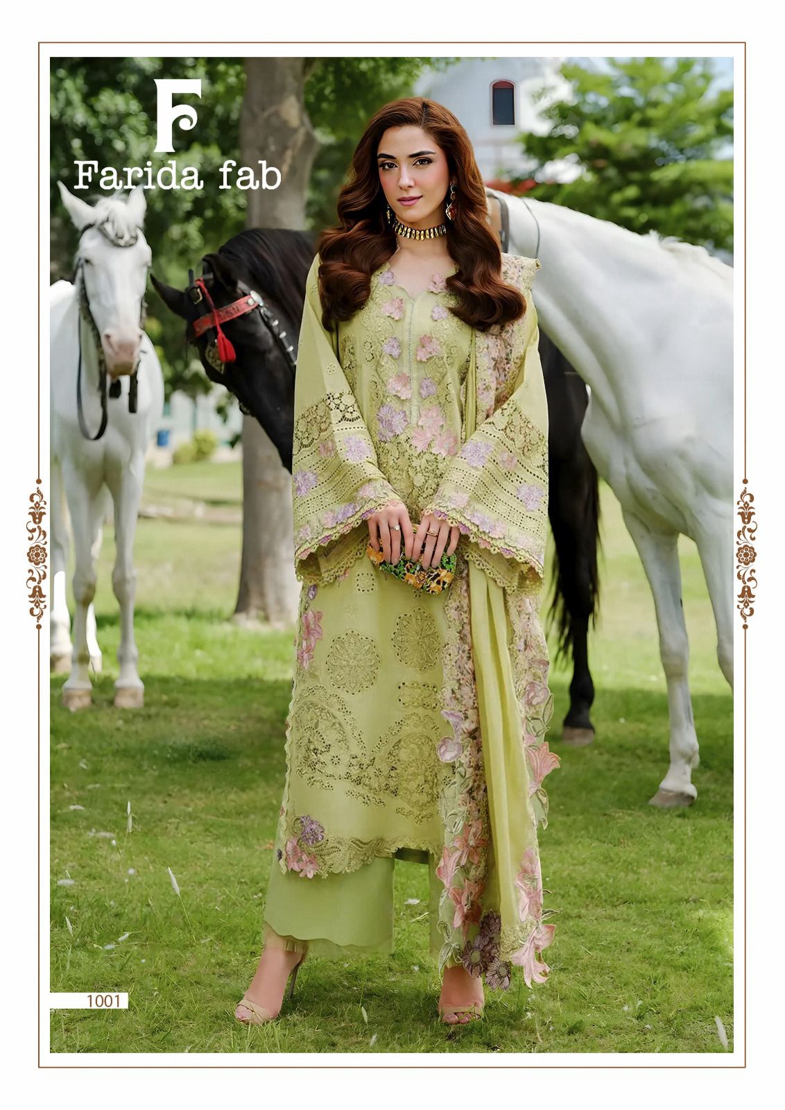 Elaf Premium Farida Fab Lawn Cotton Karachi Salwar Suits Wholesaler