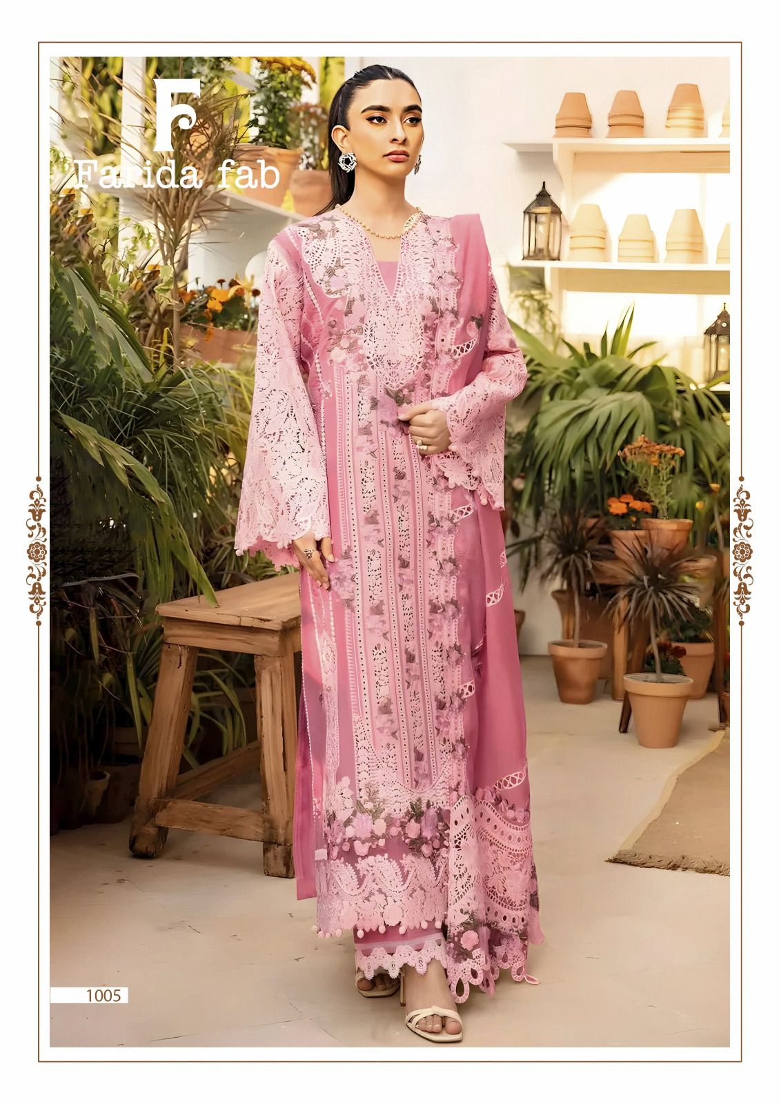 Elaf Premium Farida Fab Lawn Cotton Karachi Salwar Suits Wholesaler