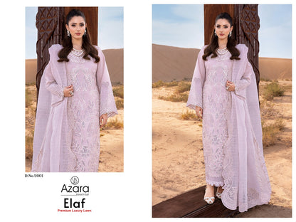 Elaf Premium Luxury Lawn Vol 2 Azara Cotton Pakistani Patch Work Suits Wholesale Price