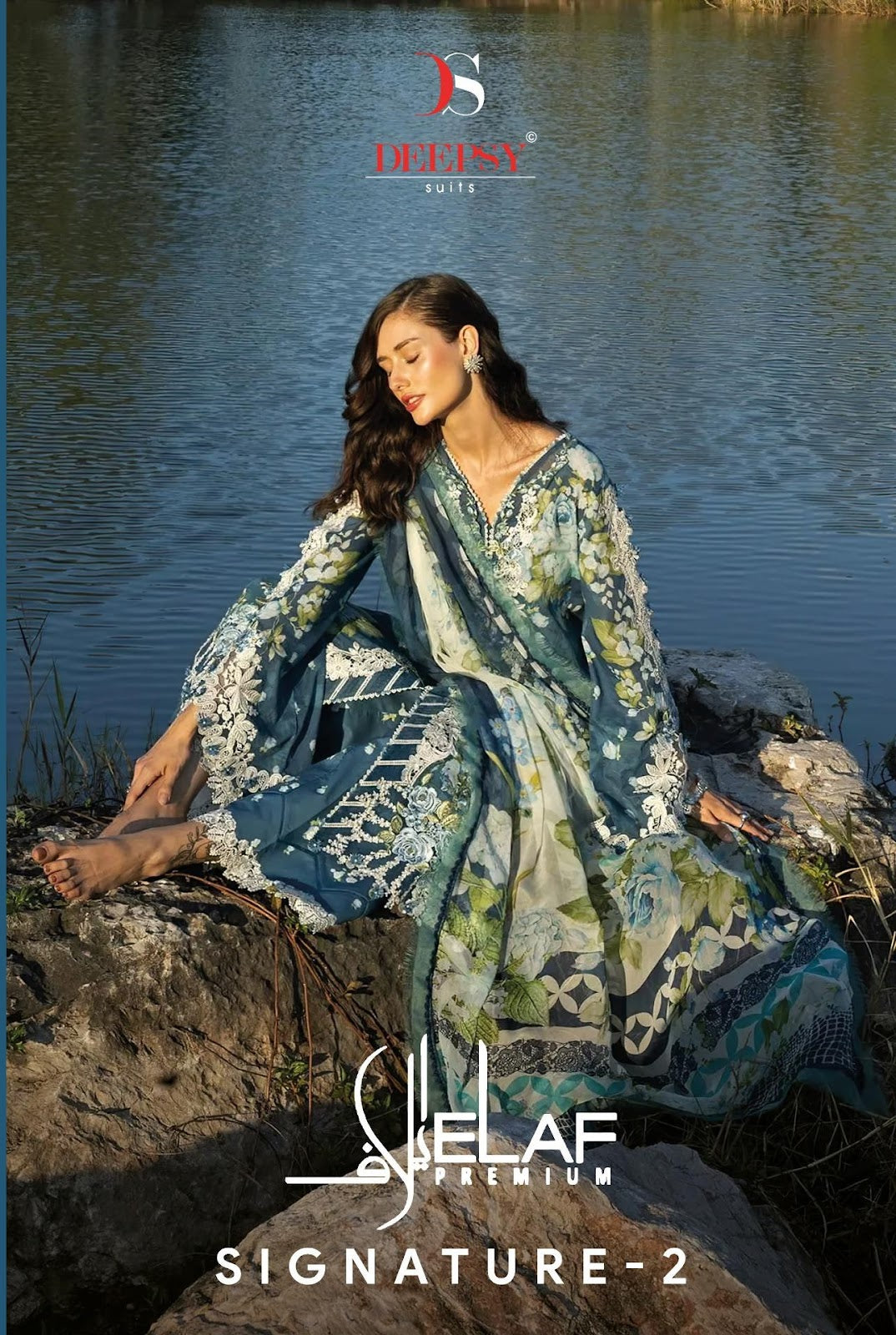 Elaf Premium Signature 2 Deepsy Cotton Pakistani Patch Work Suits Wholesaler Gujarat